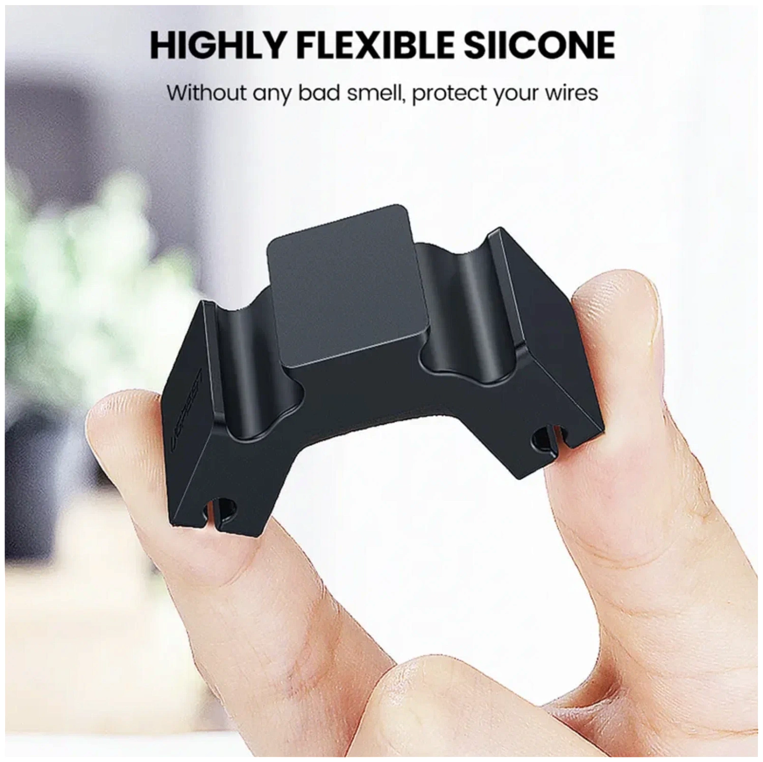 70585 Органайзер для кабеля UGREEN LP208, 3+1 комбинация, 6 слотов для кабелей, Black